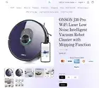 ONSON J30 Pro WiFi Laser Low Noise Intelligent Vacuum Robot Cleaner wifi new
