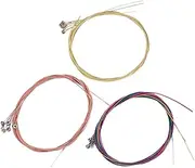 Totority Musical Accessories Sets of Soft Guitar Strings Brass Steel Strings for Acoustic Guitars Easy Handling for Boys and Girls