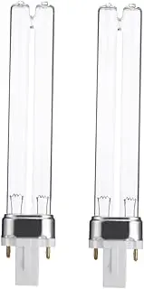 2PCS 9W G23 Base Aquarium Fish Tank UV Sterilizer Purifier Bulbs Germicidal Ultraviolet Replacement Light Bulbs ALKOY