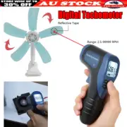Handheld Digital LCD Photo Laser Tachometer NON-CONTACT RPM Meter Tach Tool AU
