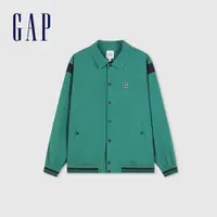 在飛比找蝦皮商城優惠-Gap 男裝 Logo翻領外套-草綠色(877507)