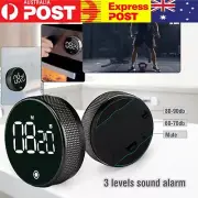 Magnetic Digital Kitchen Timer LED Countdown Cooking Work Loud Alarm Stopwatch