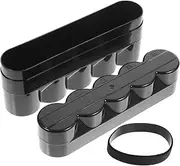 SEWACC Box Film Storage Box Camera Reel Storage Case Film Canisters Holder Black Stand Camera Reel Canisters 35 Mm Film 40 Case Film Case Desktop Case Organizer Hard Plastic