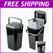 Portable 5L Dog Waste Disposal Bin with Built-in Poop Bag Holder – Easy Cleanup!