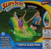 Wham-O Slip 'N Slide Turtle Slide Pool Splash Pool 33x34 in Ages 3-6 NIB