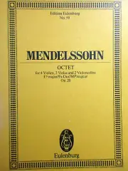 Mendelssohn Octet-Edition Eulenburg No.59 Op.20 for 2Violins/2Violas/2Cellos