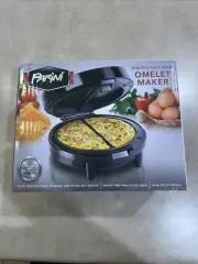 PARINI Electric Non-Stick Omelet Maker Adjustable Temperature Control