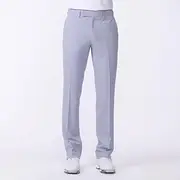 [IJP Design] Men's Classic Golf Trousers - Grey, Size :40-30, T70-143-40-30