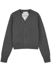 Extreme Cashmere N°309 Clover Cashmere Cardigan - Grey - One Size ONE SIZE