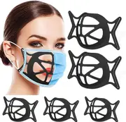 Ozoffer 5x 3D Face Mask Inner Support Frame Silicone Bracket Protector Reusable Holder BLACK