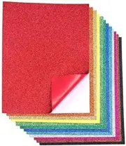 16 Pack Glitter EVA Foam Handicraft Sheets - Self-Adhesive - 8.5 x 11 Inches ...