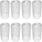 8PCS Gutter Guard Strainer Aluminum Downspout Mesh Filter Preventing Blockage...