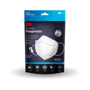 3M P2 Face Mask Particulate Vertical Flat Fold Disposable Respirator 3 pack