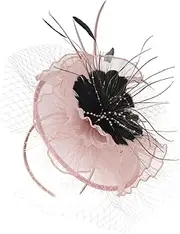 [NULYLU] Elegant Bridal Fascinator Hat for Women Detachable Hair Clip Headband for Weddings Tea Parties Special Occasions Rich Color Options