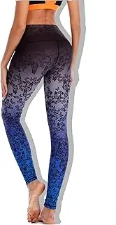 [Chisportate] Women High Waist Yoga Legging Power Flex Tummy Control Workout Stretch Sport Yoga Pants for Gym Exercise Fitness