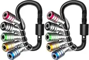 2X Bit Holder Keychain, 10Pcs 1/4 Hex Impact Drill Bit Keychain Quick Change Connect Holder Drill Screw Adapter