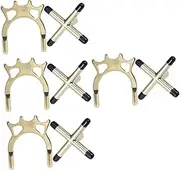 4sets Billiard Bridge Pool Stick Bridge Metal Billiard Accessory Rack 2pcs*4