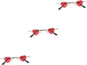 [jojofuny] 2 Pcs Heart Sunglasses Heart Frame Glasses Glasses Travel Novelty Sunglasses Funny Party Glasses Funny Party Sunglasses Fashion Glasses Man Decorations Sun Protection