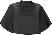Adjustable Hairdressing Apron | Black Haircutting Shawl for Adults, Barber Styling Cape with Neck Fastener, Salon Accessories for Home Hair Trimming, Coloring, or Beard Grooming Tasks