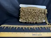 12 Yards Amber Beaded Fringe Lamp Shade Trim by Nantucket, Trimmings style 3-4