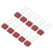 15Pcs DIP Mounted Miniature Square Slow Blow Micro Fuse, 15A 250V, Red