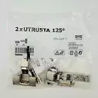 2x IKEA UTRUSTA Hinge with Soft Closing Damper Kitchen Cabinet 125 ° Blum.