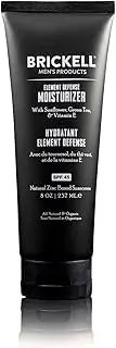 Brickell Mens's Element Defense Moisturizer with SPF45 for Men, Natural & Organic, Zinc SPF45 Sunscreen, Hydrates and Protects Skin Against UVA/UVB Rays, 8 Ounce, Unscented