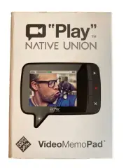 Native Union "Play" Video Memo Pad - Black Magnetic Multi Message Video Pad NEW