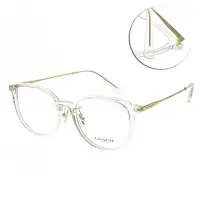 在飛比找Yahoo奇摩購物中心優惠-COACH光學眼鏡 貓眼圓框/透明 金 #HC6160D 5
