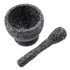 Garlic Press, Mortar and Pestle, Easy to Clean Mini Garlic Grinding Tool