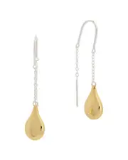 Argento Vivo 14K Plated Oval Earrings