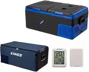 Kings Escape 75 Portable Fridge/Freezer 12/24V + Cover + Wireless Thermometer