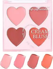 Blush for Cheeks | Contour and Highlight Blush Palette | Smudge Proof Beauty Make Up Cosmetics for Performance Event Travel Vacation Wedding