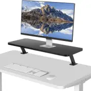VIVO Black 26" Clamp-on Desk Shelf | Monitor Laptop Riser Desk Organizer