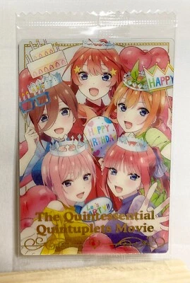 The Quintessential Quintuplets Movie Wafer Special Card Bandai Unopened No.18