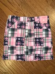 Gymboree NWT Sz 7 Smart Girls Rule Pink plaid Patchwork Skort/Skirt