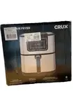 Crux 8-Qt. Digital Air Fryer With 8 Built-in Cooking Functions-Black/Silver