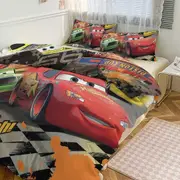 Bed Sheets g8 Cars Lightning McQueen Print Bedding Set Pattern Duvet Cove Set 3 Pieces 1 Quilt Cover And 2 Pillowcases for Women Men Teens tq8 Bed Sh