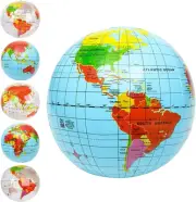 Artcreativity Inflatable World Globe Ball Set (Set of 6) by Print Blue and Cl...