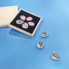 5pcs Japanese Chopstick Rest Cherry Blossom Flower Sakura Tin Gift Wooden Box