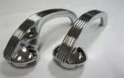 1940 Ford Deluxe Car Interior Door Handles '40 PAIR Die Cast Chrome Plated (for: Ford)