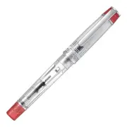 Pilot Prera Calligraphy Fountain Pen Transparent Red w/ Converter & Ink New