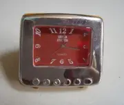 Silver & Gold Finish Number Dial Television Mini Collectible Fashion Desk Clock