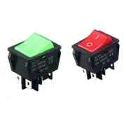 30A 250VAC LED Light Boats Marine Toggle Switches 6 Pin Rocker Switches