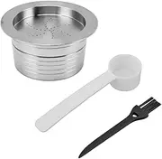 GRCFUMO Reusable Coffee Pod Capsule, Stainless Steel Filter Cup with Spoon, Refillable Coffee Pod Filter for Coffee Machine A Mio