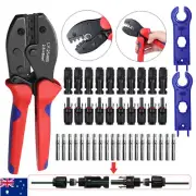 Solar Crimper Tool Connector Spanner & PV Crimper Wire Stripper Crimping Set Kit