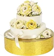 JackCubeDesign Cake Stand, Cupcake Display Supplies Tray Plate for Decorative Party(30 CM/Gold) - :MK197AG