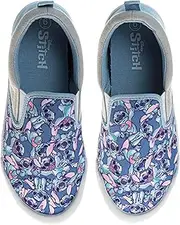 [Disney] Lilo and Stitch LowTop Sneakers - Stitch Low Top Shoes SlipOn Closure Cushioned Lightweight (sizes 12-4 Kids, 5-10 Adults)