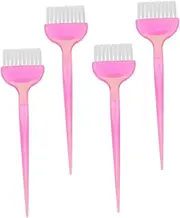 CALLARON 4pcs Professional Hair Dye Brush Coloring Comb Flexible Bristles for Salon and Home Use for Hair Dyeing and Highlights