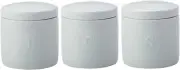 Epicurious Canister 600ML Set of 3 White Gift Boxed